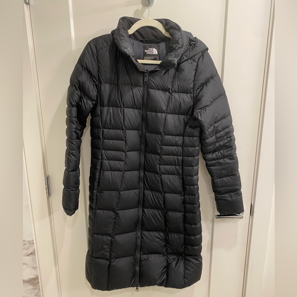 The North Face Triple C knee-length down parka.